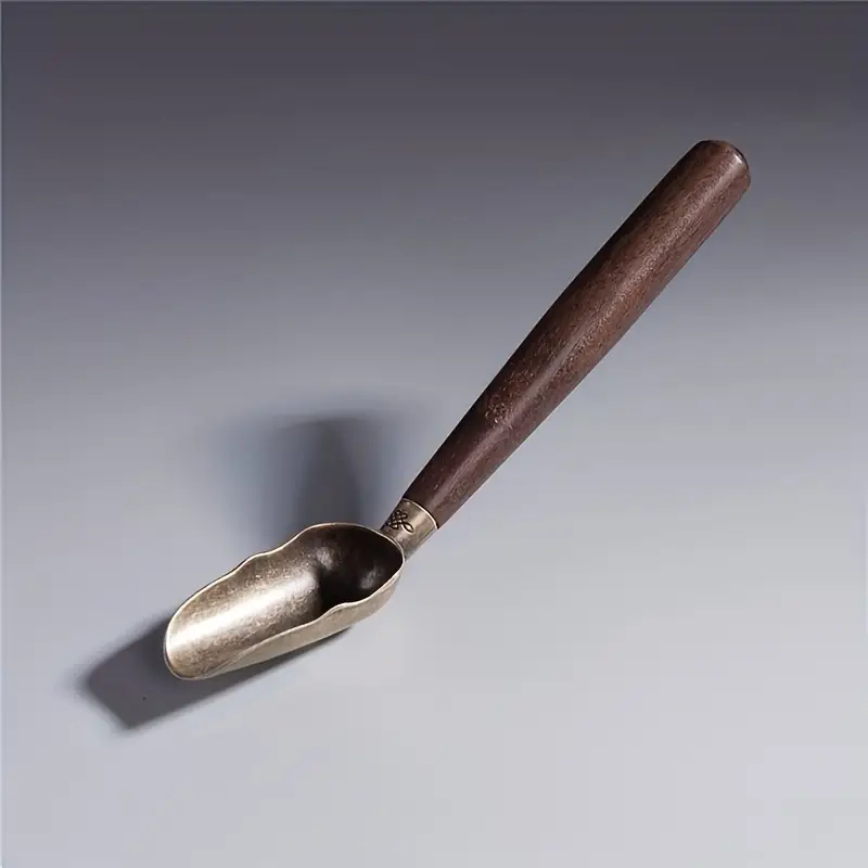 Artisnal Tea Scoop - Wood image 0