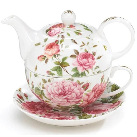 Stacked Tea Pot, Cup & Saucer image 0